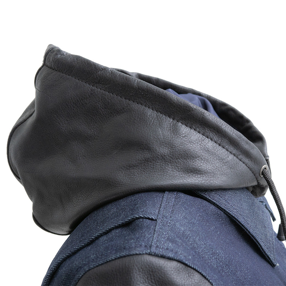 Holli Denim/Leather Women's Jacket-FIRSTMFG