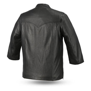 FIRSTMFG-3/4 sleeve leather riding shirt - MESA SHIRT